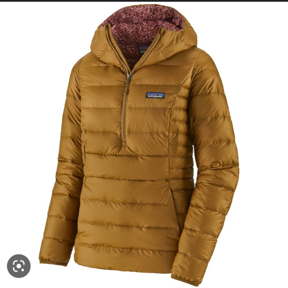 ISO SEEKING Patagonia Women’s Down Sweater Hoody Pullover L or XL mulch brown